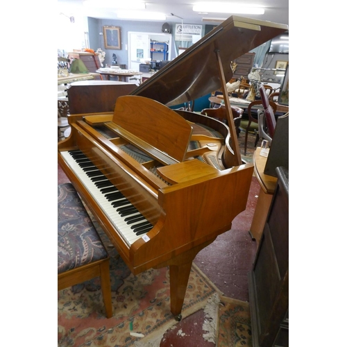 362 - Challen of London baby grand piano & duet stool