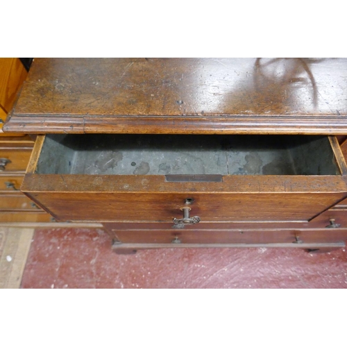 383 - Antique mahogany chest of drawers - Approx: W: 94cm D: 51cm H: 92cm