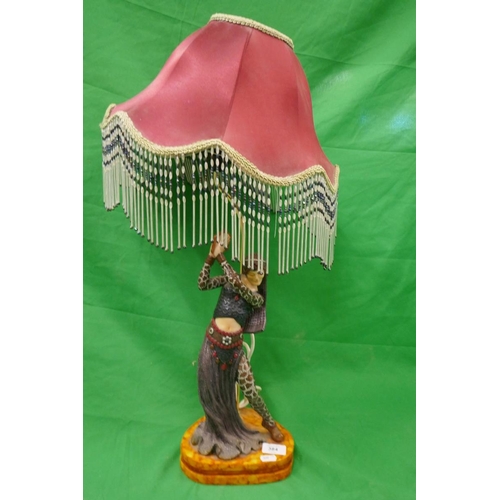 384 - Belly dancer figure table lamp