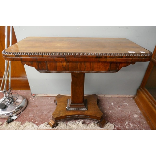 398 - Rosewood card table