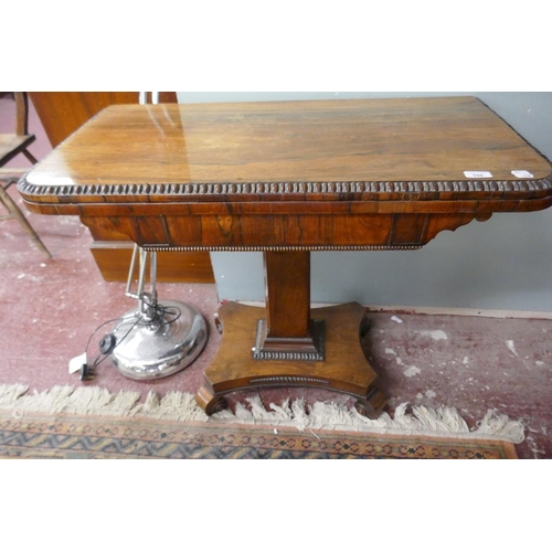 398 - Rosewood card table