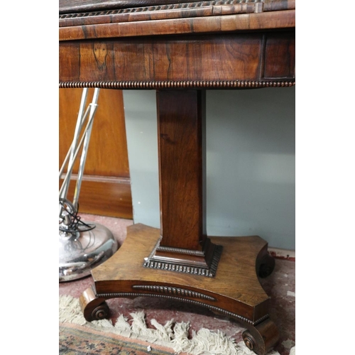 398 - Rosewood card table