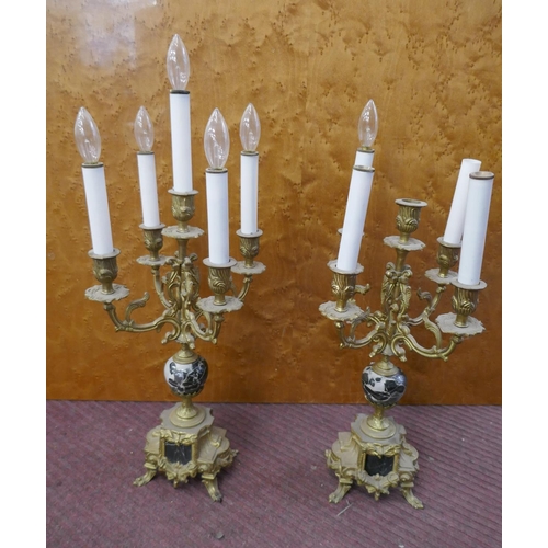 409 - Pair of candelabra