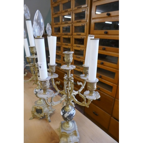 409 - Pair of candelabra