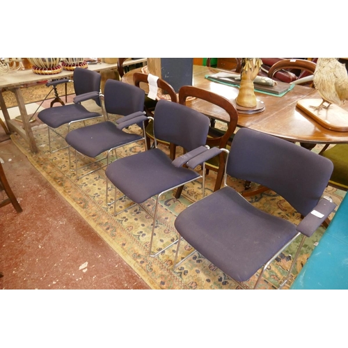 457 - Set of 4 retro armchairs