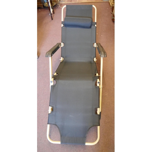 465 - Pair of as new sun loungers