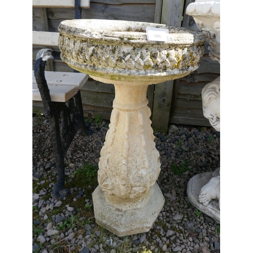 506 - Stone birdbath 