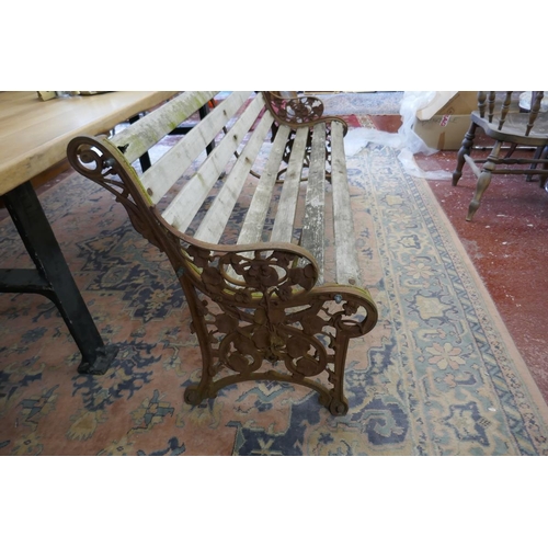 527 - Rare Coalbrookdale garden bench