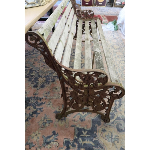 527 - Rare Coalbrookdale garden bench