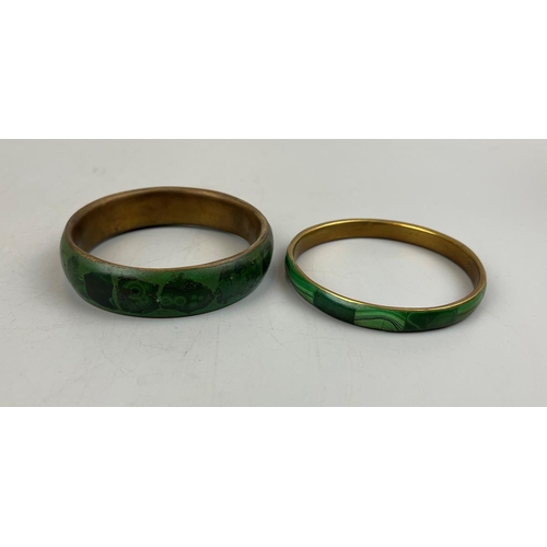 70 - 2 malachite bangles