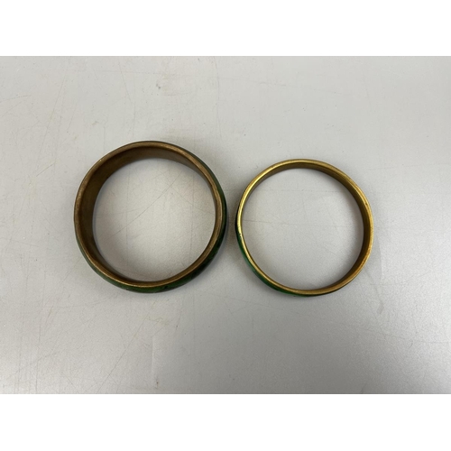 70 - 2 malachite bangles