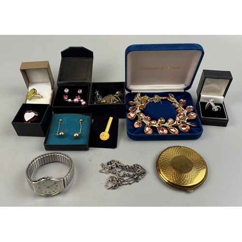 87 - Collection of costume jewellery to include silver