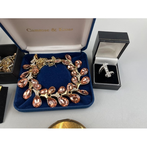 87 - Collection of costume jewellery to include silver