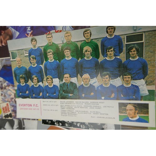 96 - Collection of football autographs - Kevin Keegan, Peter Shilton, Roy Wilson etc together with footba... 