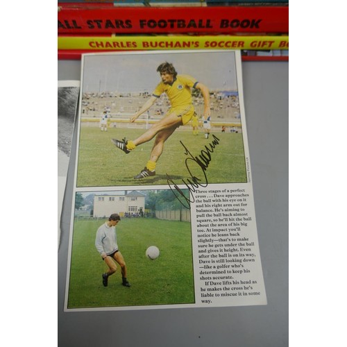 96 - Collection of football autographs - Kevin Keegan, Peter Shilton, Roy Wilson etc together with footba... 