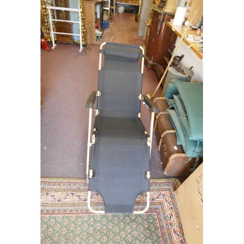 465 - Pair of as new sun loungers