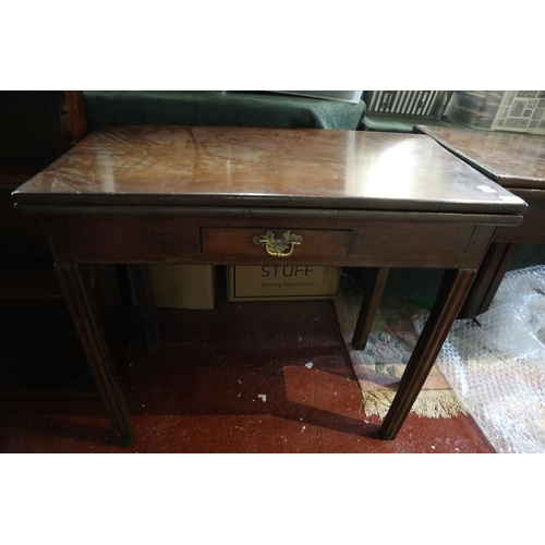 116 - Early 19thC tea table in mahogany