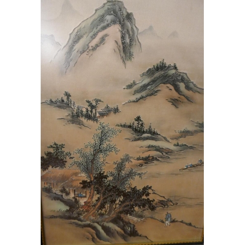 168 - Chinese silk picture