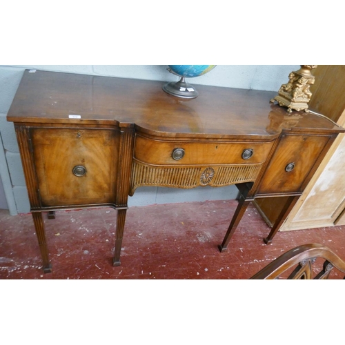 172 - Regency style mahogany sideboard - Approx size W: 150cm D: 57cm H: 92cm