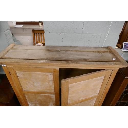 180 - Pine cupboard - Approx size W: 126cm D: 40cm H: 145cm
