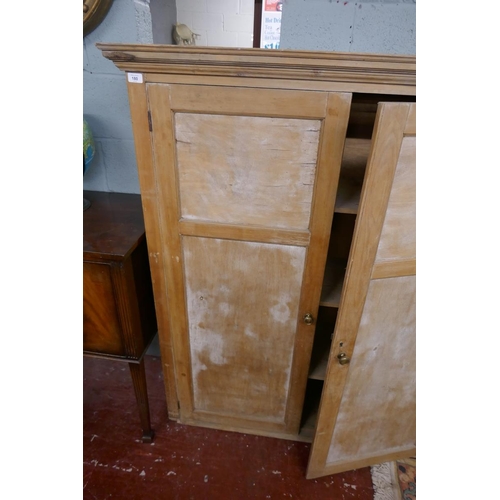 180 - Pine cupboard - Approx size W: 126cm D: 40cm H: 145cm