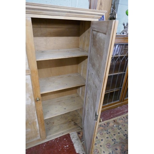 180 - Pine cupboard - Approx size W: 126cm D: 40cm H: 145cm