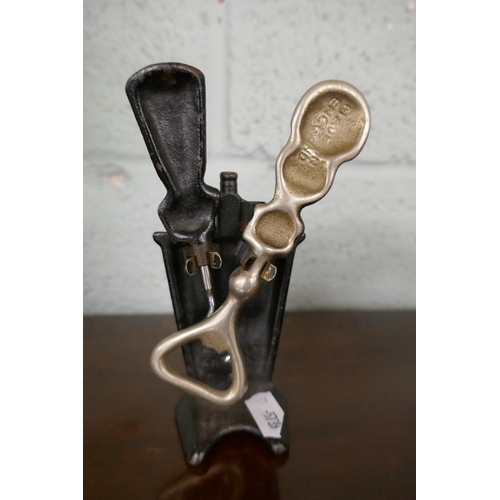183 - Novelty bar corkscrew and bottle opener