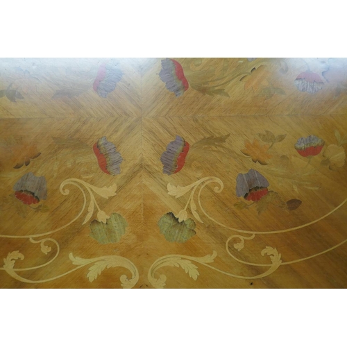 187 - Inlaid dining table - Approx size L: 250cm W: 120cm H: 78cm