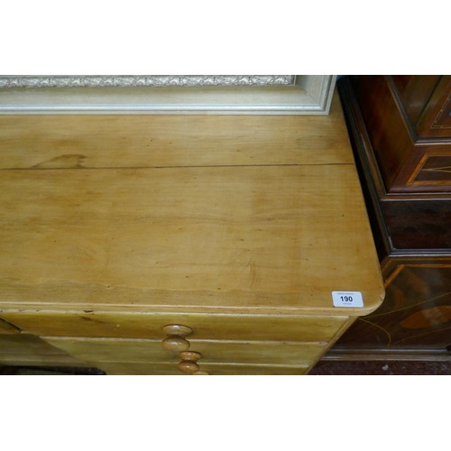 190 - Antique pine sideboard - Approx size W: 164cm D: 53cm H: 84cm