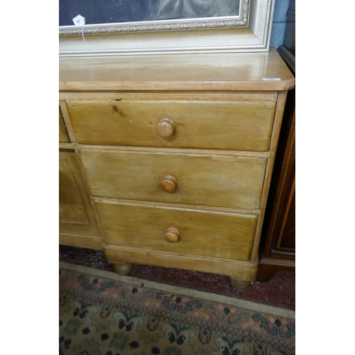 190 - Antique pine sideboard - Approx size W: 164cm D: 53cm H: 84cm