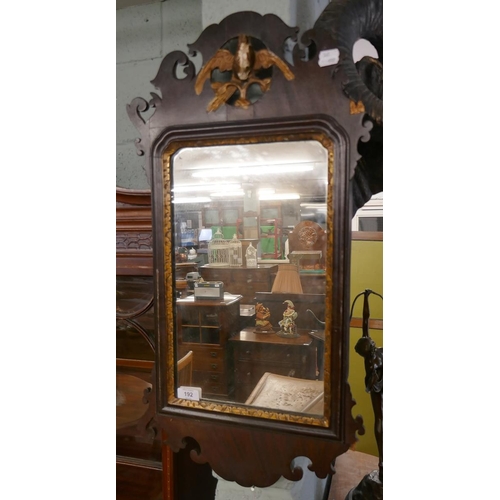 192 - Chinese Chipendale style mirror