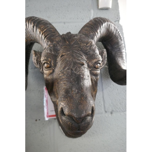 196 - Rams head wall hanging bust