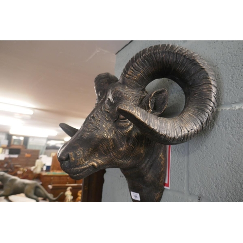 196 - Rams head wall hanging bust