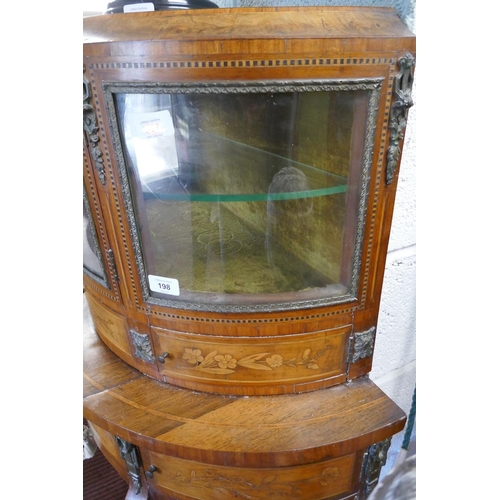 198 - Fine French inlaid & ormolu mounted cabinet - Approx: W: 79cm D: 41cm H: 117cm