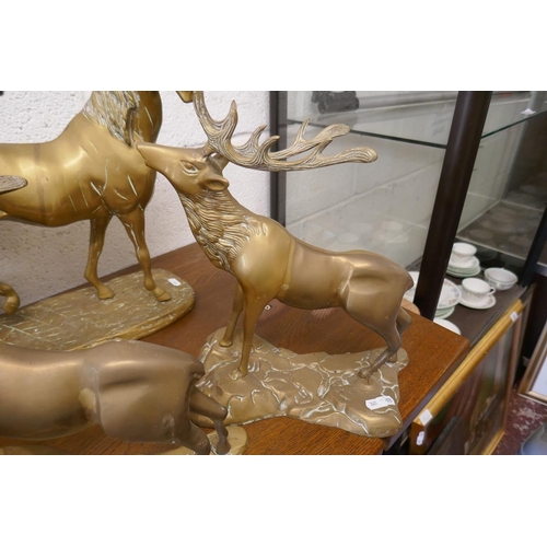 199 - Large collection of brass animals