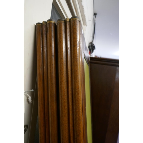 214 - 4 fold Art Deco room divider screen