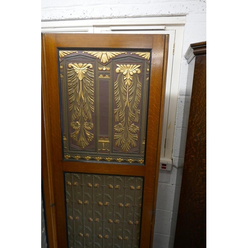 214 - 4 fold Art Deco room divider screen