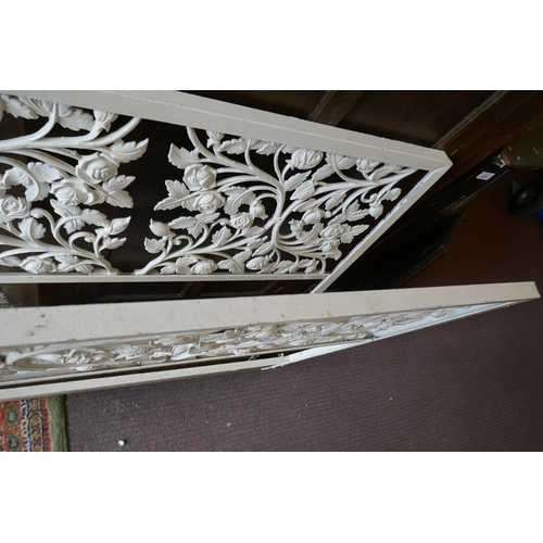 222 - Pair of cast iron bed ends