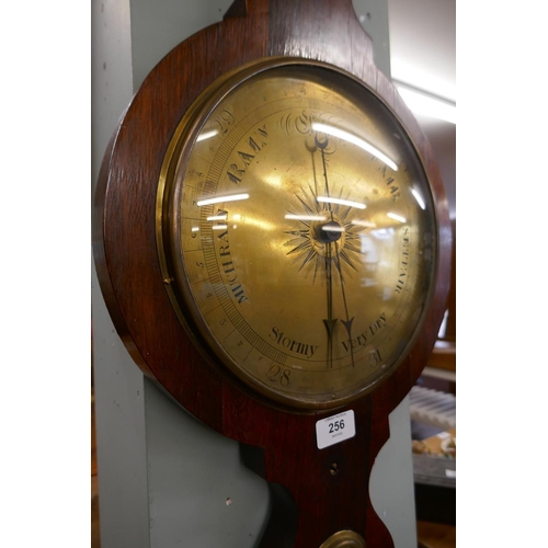 256 - 19thC rosewood barometer