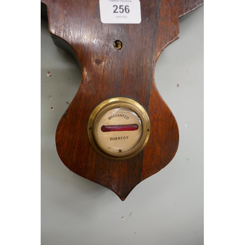 256 - 19thC rosewood barometer