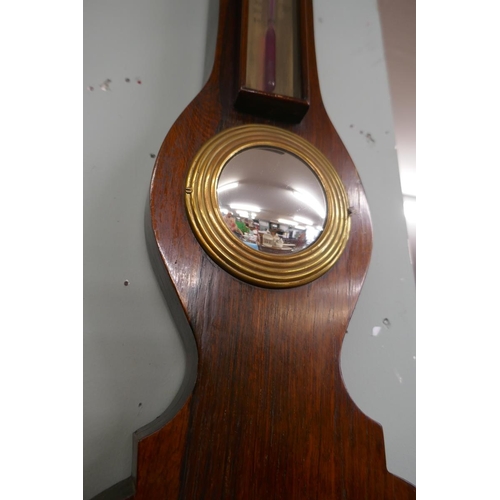 256 - 19thC rosewood barometer