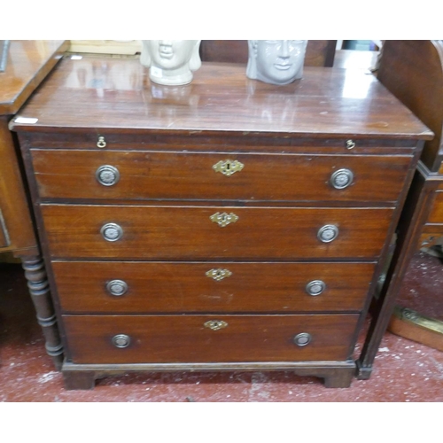 261 - Antique mahogany bachelor's chest - Approx size W: 89cm D: 49cm H: 87cm