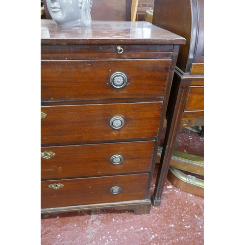 261 - Antique mahogany bachelor's chest - Approx size W: 89cm D: 49cm H: 87cm