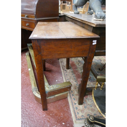 265 - Georgian inlaid oak side table - Approx size W: 76cm D: 43cm H: 73cm