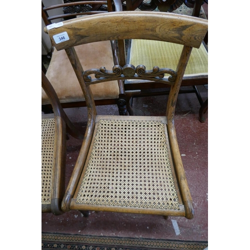 346 - 2 bergere chairs