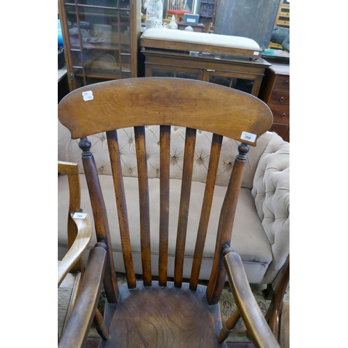 350 - Antique slat back kitchen chair