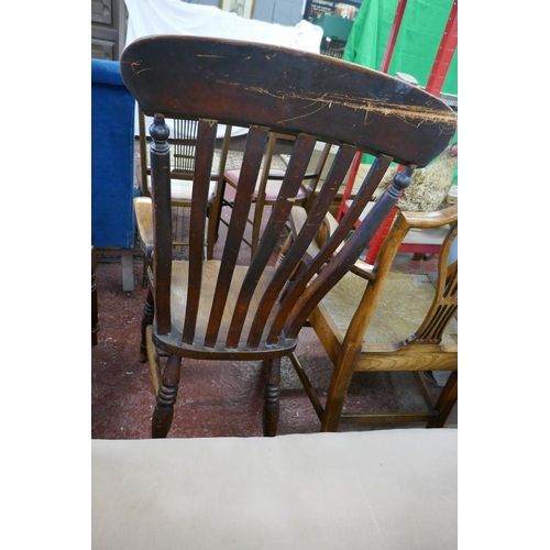 350 - Antique slat back kitchen chair