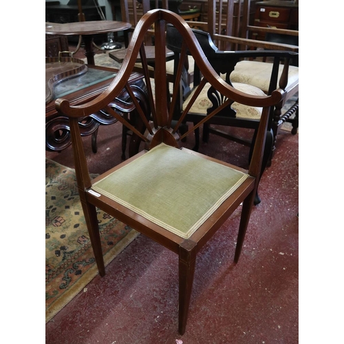 352 - Edwardian mahogany corner chair