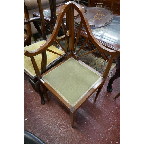 352 - Edwardian mahogany corner chair