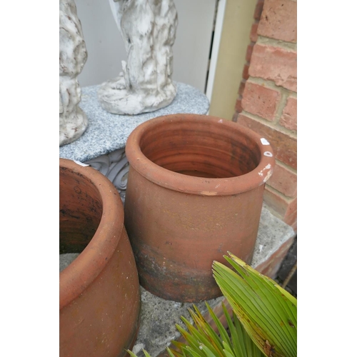 370 - 3 terracotta chimney pots 